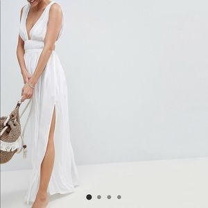 ASOS Grecian plunge maxi beach dress